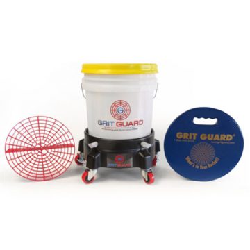 GRIT GUARD 5 GALLON WASHING SYSTEM WITH DOLLY AND SEAT CUSHION